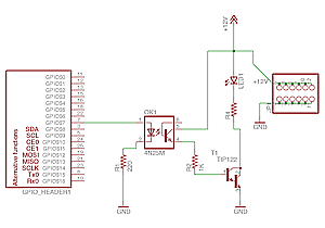 RPi camera prototype: circuit detail